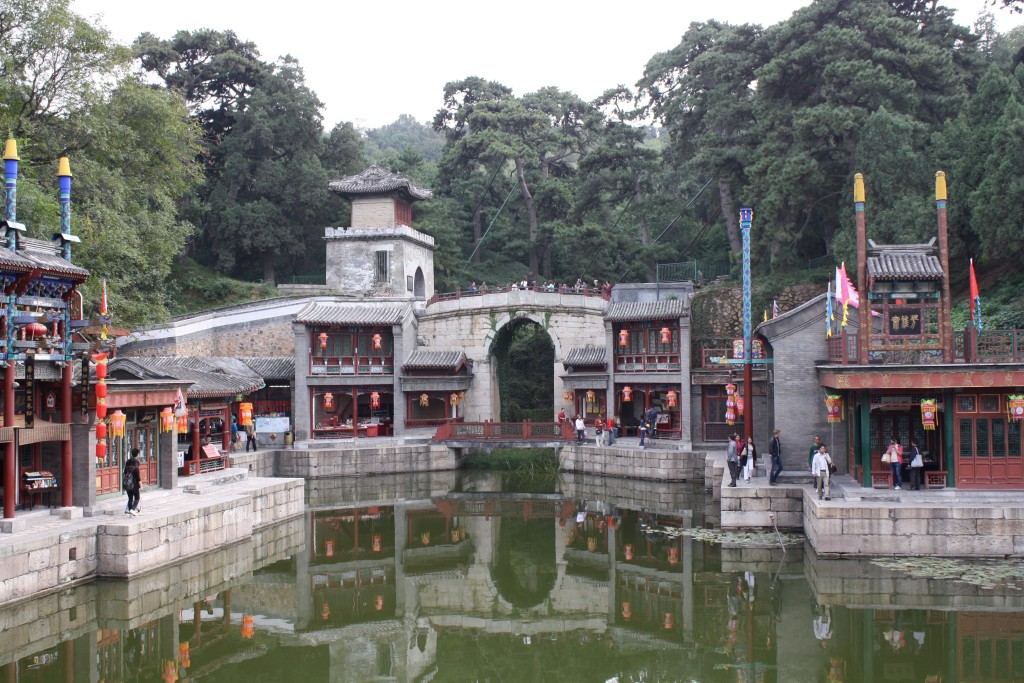 "venice of the east" built in the eighteenth century in the summer palace in beijing